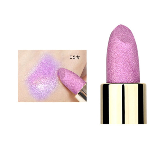 Glitter Lipstick Shiny Metallic