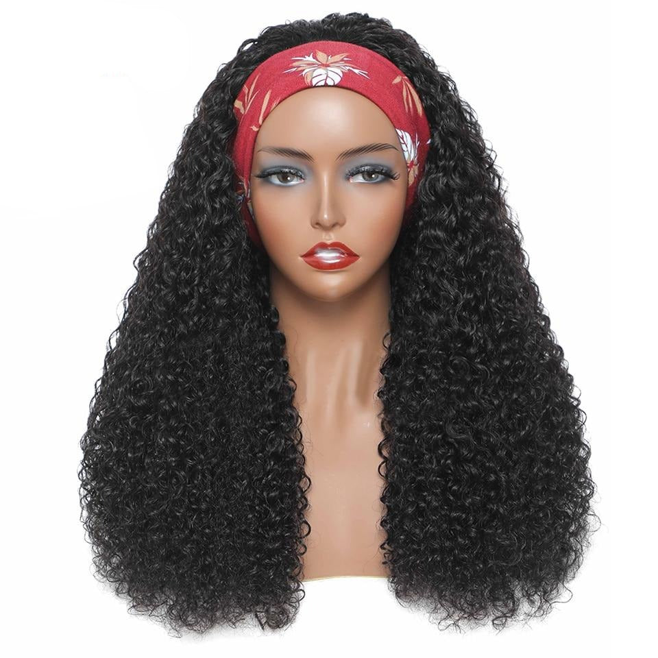 Curly Hair Headband Wig