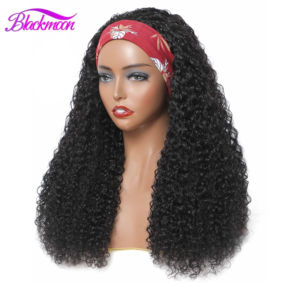 Curly Hair Headband Wig